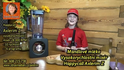 Axlerim Z od Happycall – Lahodné mixované mandlové mléko